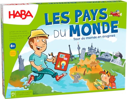 HABA Pays du Monde-Jeu de Connaissances géographiques-8 Ans et Plus, 304214
