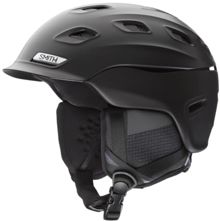 SMITH Vantage Round Contour Fit Snow Helmet in Matte Black, Size Medium