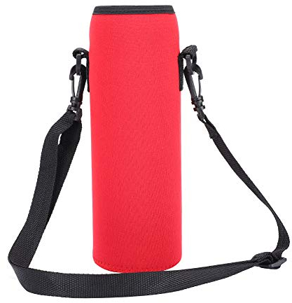 Funda para Botella de Agua,Bolsa de Botella de Agua con Correa Ajustable,Bolso Térmica de Botella de Agua Portátil de Neopreno para Senderismo Campamento Caza y Viaje