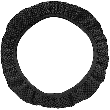 X AUTOHAUX Steering Wheel Cover Universal Elastic Stretch Black