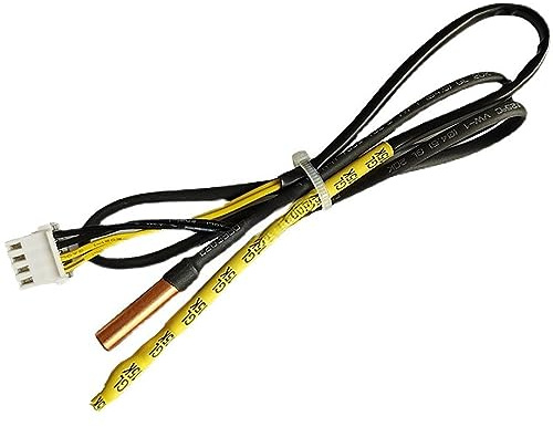 XHSESA Air Conditioner Temperature Sensor Thermistor Probe Freeze Control Sensor Double Air Conditioning Probe 20K Copper 15K Rubber Head for GREE Air Conditioner