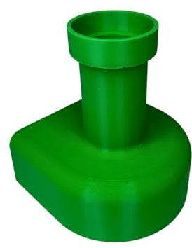 Chatelet REEFSHAPE Pipe Design Aquarium Viewing Tunnel | Underground Fish & Shrimp Corner Hideout with Pipe Entrance | Made in USA (Green, Single Pipe)