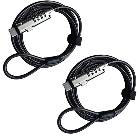 Guihydur 2X Verrou Antivol avec Mot de Passe USB de Sécurité, Utilisé pour la Fonction Antivol sur Ordinateur Portable, Tablette, Projecteur, TéléViseur