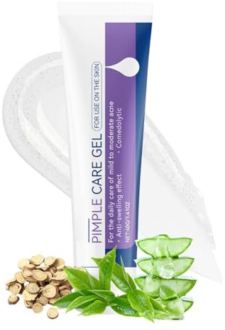 Instant Pimple Care Gel Acne Cream - Day and Night Repairing Acne Treatment Cream - Spot Treatment Creams for Pimple,Blemish,Rosacea,Rednss,Ac-ne - Natural Spot Creams with Salicylic Acid,Tea Tree Oil