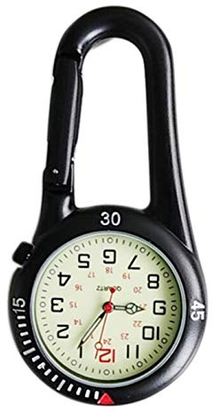 Amyto Clip On Outdoor Quartz Watches Carabiner Watches Come with Extra Battery