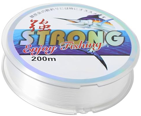 KINDOYO 100 Mètres Fil de Pêche Invisible - Nylon 0,4 mm Monofilament Transparent Super Résistant pour Pêche Bead String DIY