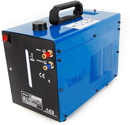220 V professionell vattenkylare, svetsmaskin, 10 l, kylare, vattenkylning, enfas, industri, vattenkyld, svetssystem, lämplig för DC WIG-svetsmaskin och andra Pla (blå)