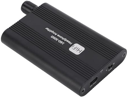 Amplificatore per Cuffie HiFi, Controllo dei Bassi, Interruttore di Guadagno a Due Stadi, Amplificatore per Cuffie HiFi Portatile da 3,5 Mm per MP3