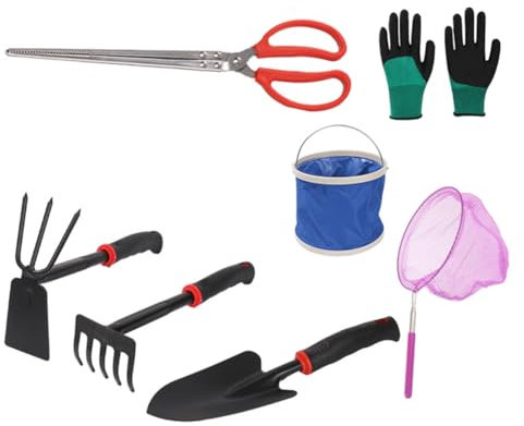 Uxsjakjsd Setaccio per Sabbia da Spiaggia, Pala per Conchiglie Pala da con Borsa per Raccolta Conchiglie - Pala da Spiaggia e Strumenti per Setaccio, Strumenti per La Caccia in Mare