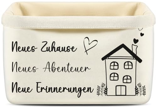 ePicsoa Brotkorb - Neues Zuhause, Neues Abenteuer, Neue Erinnerungen - Geschenke zum Einzug Ins Neue Haus Brotkorb Stoff Einzugsgeschenk Brötchenkorb Geschenke für das neue Zuhause