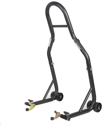 Béquille d'atelier Moto Arrière avec Support en V Noir Mat