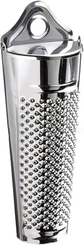 Rallador de cocina multifuncional de acero inoxidable, jengibre, ajo, nuez moscada, nuez, limón, mandolina, raspador de limón, herramienta de cocina duradera y profesional, rallador, pelador y