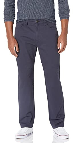 Amazon Essentials Pantalones Cómodos de Estilo Chino, Elásticos y de Corte Atlético con 5 Bolsillos (Anteriormente Goodthreads) Hombre, Azul Marino, 42W / 38L