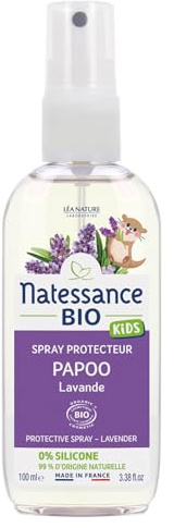 Natessance - Spray protecteur Papoo - Lavande - Certifié Bio Cosmos Organic - Flacon de 100 ml
