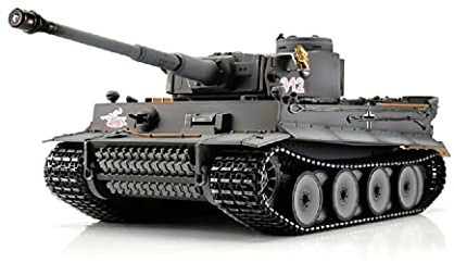 Torro RC Panzer, Tank 1/16 RC Tiger I Frühe AUSF. grau BB Rauch