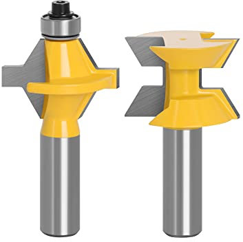 2 st 12 mm 1/2 tum skaft 120 graders router bit set träbearbetning spårfräs för träverktyg volframkarbid