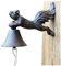 EVXOIJMS Gusseisen Wandglocken, Gusseisen Türglocken, mit Eichhörnchen-Dekoration, Wandhalterung, traditioneller Stil, Türklingel, Garten, Zuhause, Wanddekoration