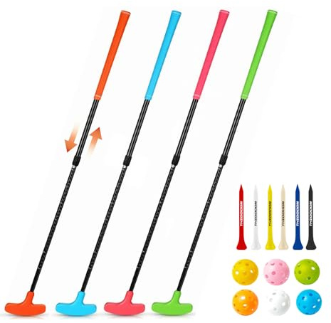THIODOON Golf Putters for Men and Women Two-Way Kids Putter Mini Golf Putter for Right or Left Handed Golfers Adjustable Length Golf Putter Suitable for Children, Teenagers and Adults