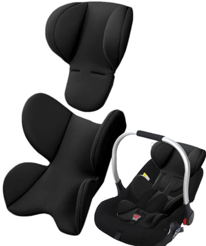 Baby Car Seat Cushion, Newborns Car Seat Head Support, Head Neck Seat Insert Pad, Soft Stroller Cushion Pad Car Seat Insert, Head & Body Support For Baby For Carseat Pushchair Pram Carrier Lounger