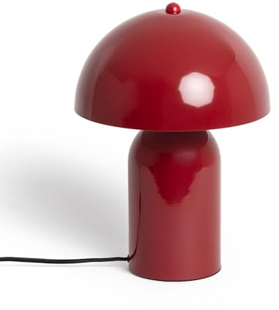 LEDKIA LIGHTING Lampada da Tavolo Metallo Slink Rosso