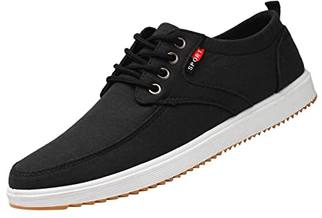 Generisch Scarpe sportive da uomo in tela, suola spessa, rialzata, antiscivolo, da jogging, estive, leggere, traspiranti, per attività all'aria aperta, corsa, hiking, scarpe sportive con lacci