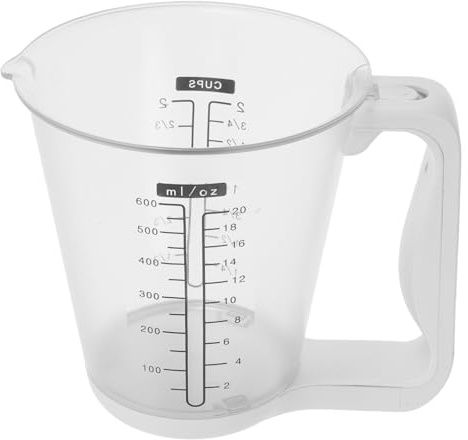 SECFOU Grande Brocca Digitale da Cucina con Display Lcd, Misurino Elettronico Compatto 16x15x15 Cm con Bilancia e Termometro Integrati per Misurazioni Precise in Cucina e Cottura