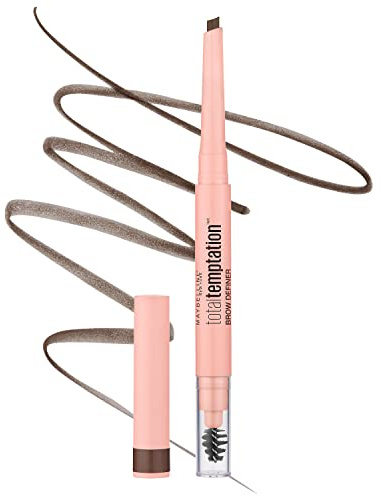 Maybelline Total Temptation Eyebrow Definer Pencil, Medium Brown, 1 Count