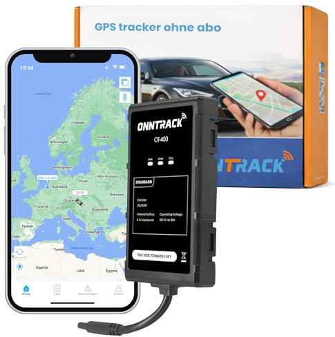 ONNTRACK 400 GPS Tracker Auto – Eingebauter Peilsender mit Echtzeit GPS Live Tracking, Lebenslang kostenlos, Ohne SIM-Karte & ABO, Manipulationsalarm, 4G LTE, App-Steuerung