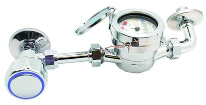 Contatore da arredo cromato per acqua fredda complex 1/2
