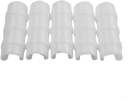 Lot de 100 clips de serrage pour serre, tuyau, tube, film, filet, tunnel, connecteur pour serre de jardin et ferme (blanc, 25 mm)