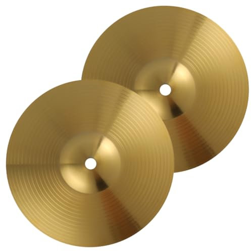 Hoement 2stücke Schlagzeug-becken Für Musikinstrumente Schlagzeug-crash-becken Splash-becken Becken Für Schlagzeug Leicht Und Tragbar Einfach Zu Bedienen