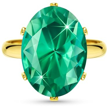 Linawe Gold Ringe Frauen, Goldring Verstellbar, Schmuck Ringe Jewelry, Grosse Groessen Türkis Moissanite Diamant Fingerring Damen, Ring Vergoldet Damenringe Modeschmuck