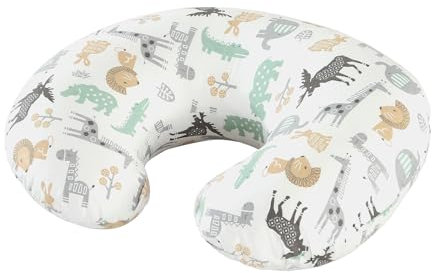 PASUKTER Stillkissen, Stützkissen Stillkissen für Mutter und Baby, Schwangerschaftskissen mit 100% Baumwollbezug (Normal, Tierwelt)