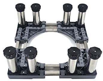 Base de RéFrigéRateur Support de base pour machine à laver, anti-vibrations, silencieux, renforcé, pour sèche-linge, réfrigérateur, congélateur, universel, hauteur de grille haute 18-22 cm,