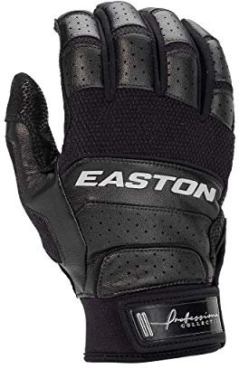 Easton Professional Collection Schlaghandschuh, Paar, schwarz/schwarz, Erwachsene, XXL