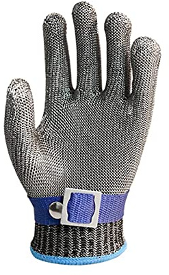 Guantes Anticortes WXYZ Guantes de Metal Resistente a los Cortados con 9 Niveles de protección, Guantes de Trabajo de Seguridad Antideslizantes Resistentes al Desgaste de la Malla, utilizados para el
