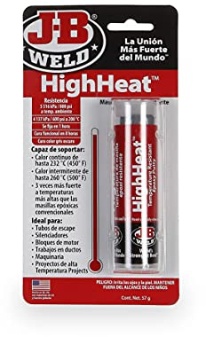 J-B Weld 8297SPA - Spachtelmasse - Metall - Hohe Temperaturen - Harz - Epoxidharz - Auspuffrohre - Maschine - Motor - Reparaturen - bis 232 °C - 57 g