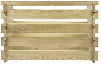 Holzkomposter Lärche 120x120xH80 cm mit Holz-Stecksystem Komposter Komposte Steckkomposter Kompostsilo