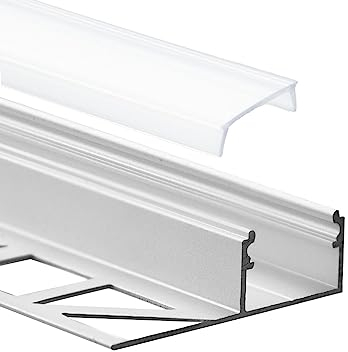 tktrading24 GX-FP2 LED Premium Alu Fliesenprofil 10mm silber - 2m opal