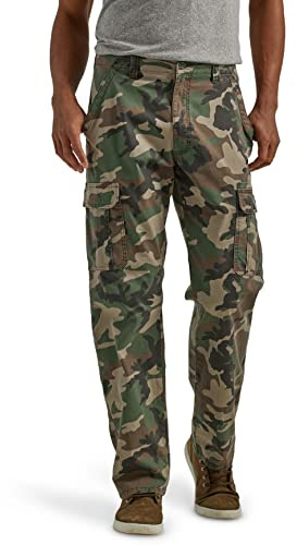 Wrangler Authentics Cargobyxa med avslappnad passform, stretchiga, 42W / 29L
