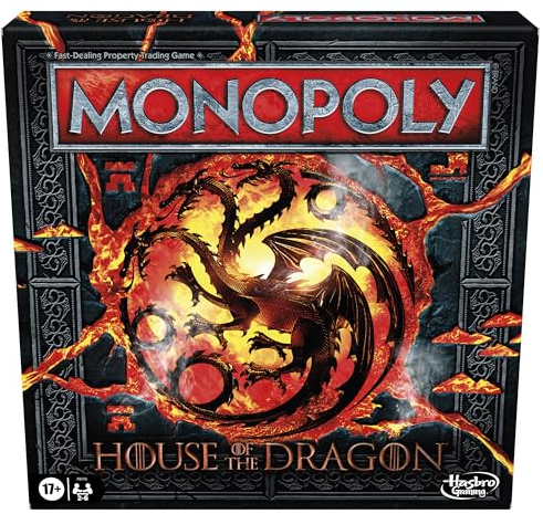 Monopoly House of the Dragon Edition Board Game | Based on the Hit TV Series | Ages 17 and Up | 2 to 6 Players | Strategy Games (Amazon Exclusive)