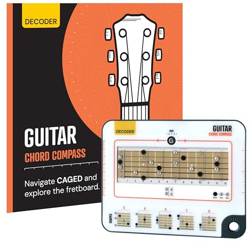 Noisy Clan Boussole d'Accords de Guitare et Livre – Maîtrisez la Logique du Manche et le Système CAGED – Simplifiez Composition et Théorie – Outil Nomade et Guide de 64 Pages