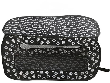 Uplory Katzenzelt, Hundezelt, faltbar, rechteckig, großer Raum, atmungsaktiv, tragbar, Oxford-Stoff, PVC-Gummi-Netz, Haustier-Laufstall für Haustiere, Hunde, Katzen