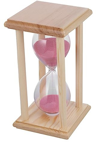 Mikinona Timer Da Tavolo Con Cornice in Legno E Da 15 Minuti Per Ufficio O Casa