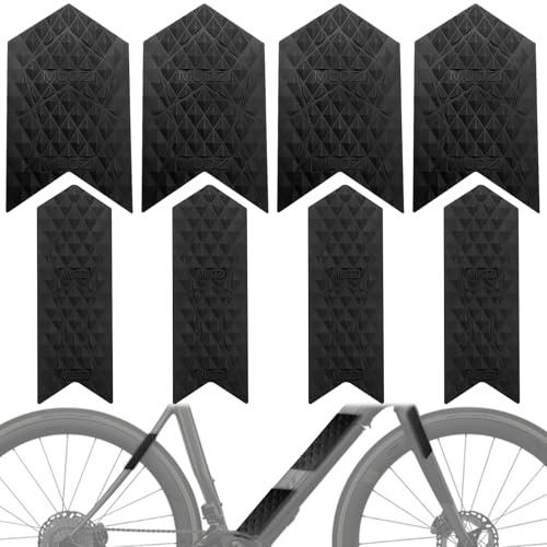 CiShow Protector de la Cadena de la Bicicleta de 8 Piezas, Protectores del Marco, Protector del Marco de la Cadena de Silicona, Protector de la Cadena de la Bicicleta