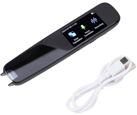 Uppgraderad översättningsskanningspenna, Record Scan Reader Penna, OCR Digital Translation Pen Scanner 112 Språköversättare med Pekskärm för Affärsmän Studenter Vuxna