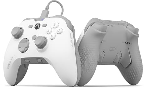 SCUF VALOR PRO Controller Xbox a Prestazioni Cablate – Paddle Posteriori Personalizzabili, Grilletti Istantanei, Pulsanti a Effetto Hall, Xbox Series X|S, Xbox One, Windows PC – Bianco