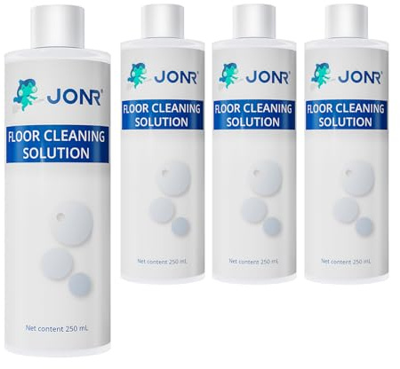 JONR Multi-Surface Bodenreiniger für JONR Nass Trockensauger ED12, ED12 Lite, ED12 Pro, ED12 Pro Max, ED20 Pro, S20 Pro, T5/P20 Pro, Das empfohlene Verdünnungsverhältnis beträgt 1:30, 4er Pack(1L)