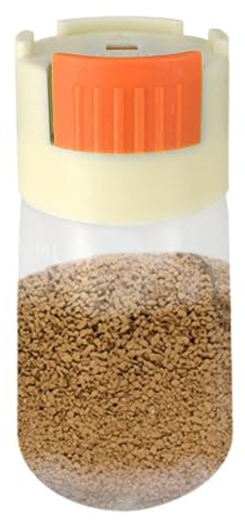 Fish Food Storage Dispenser - Fish Tank Feeding Bottle | Press Design Quantitative Feeder for Aquarium Use | Fishs Food Holder for Small Tropical Fishs Feeding