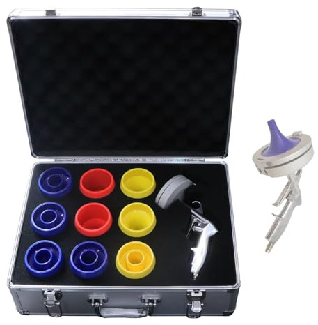 ALSUP Hydraulic Hose Cleaning Gun - Quick Coupling & 9 Nozzles Inner Wall Cleaner Kit, 0.23 to 2 Air Powered Tool for Industrial Hydraulic Pipes Maintenance
